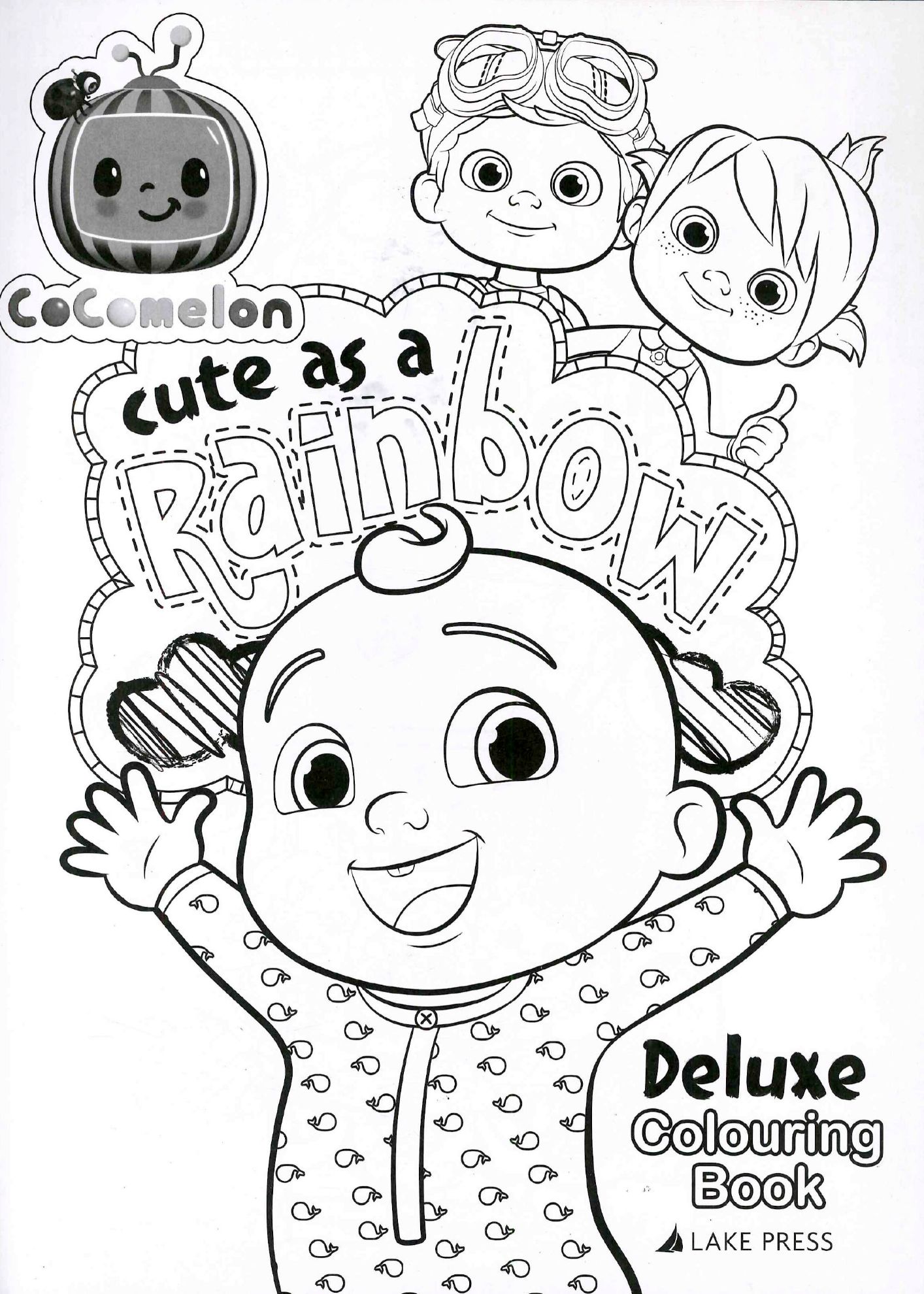 Learning is Fun. DELUXE COLORING BOOKCUTE AS A RAINBOW