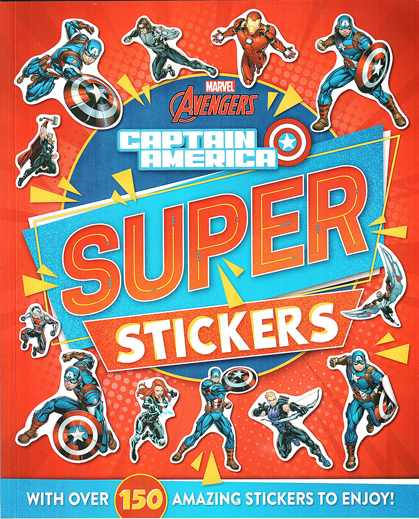 Learning is Fun. MARVEL SUPER STICKERS-AVENGERS CAPTAIN AMERICA