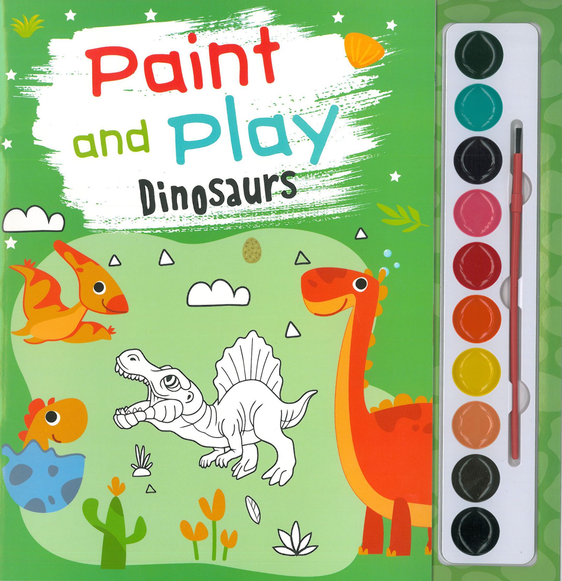 Learning is Fun. PAINT AND PLAY DINOSAURS