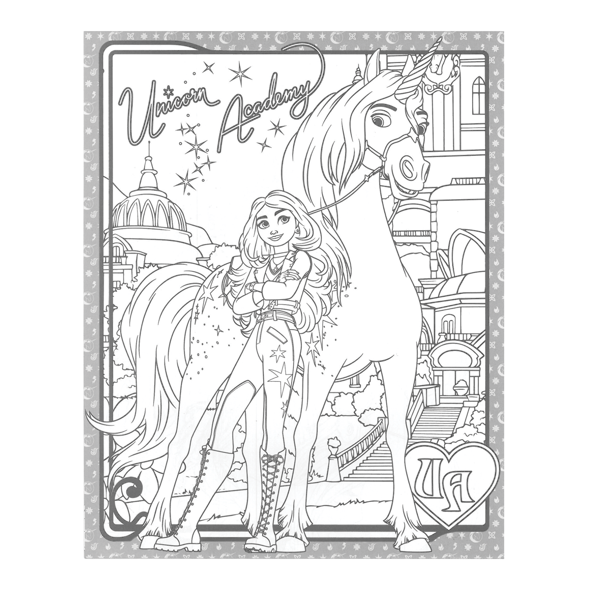 Learning is Fun. UNICORN ACADEMY COLORING FUN